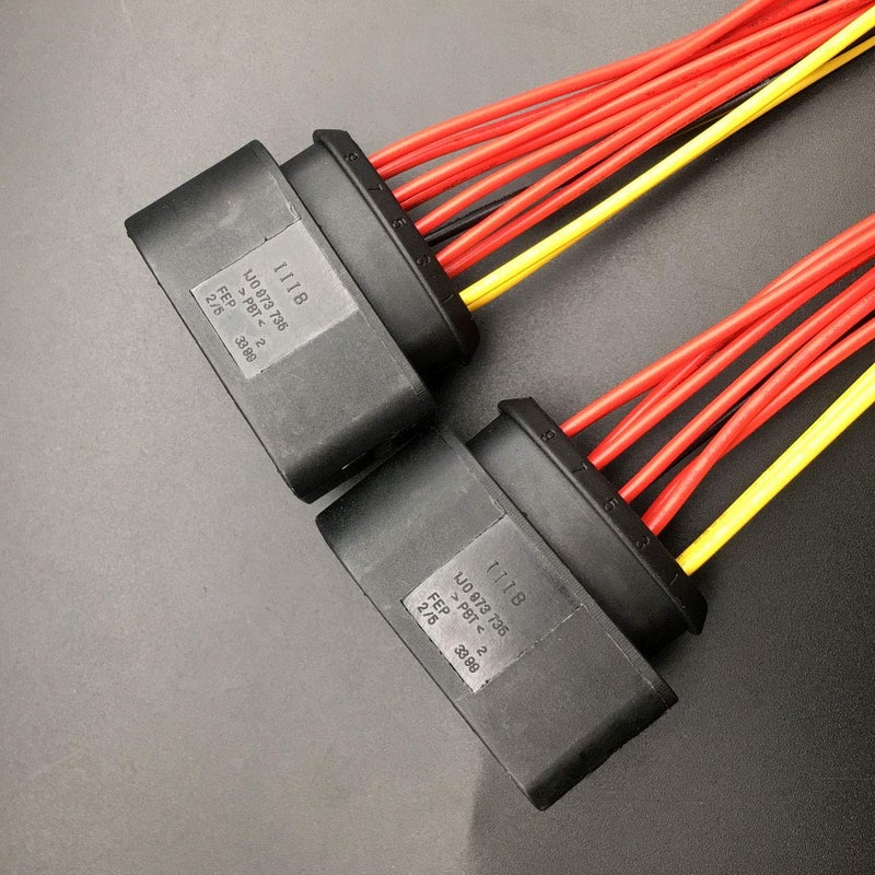 IBVIBV 2 Pack Headlight Wiring Pigtail Connector Plug 10pin 1J0973735 Compatible with r Audi A3 VW Jetta Mk4 - Image 5
